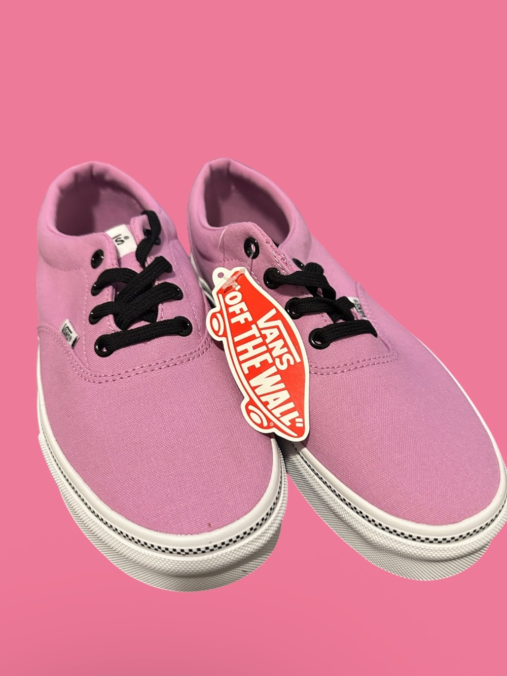 NWT Vans Doheny Women's Sneakers in the "Checker Foxing Orchid White" colorway.